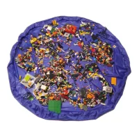 Коврик для "Лего" диаметр 140 см, цвет васильковый