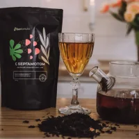 Черный чай Классический с бергамотом (цейлонский элитный эрл грей с сафлором, для бодрости и энергии), 100 грамм