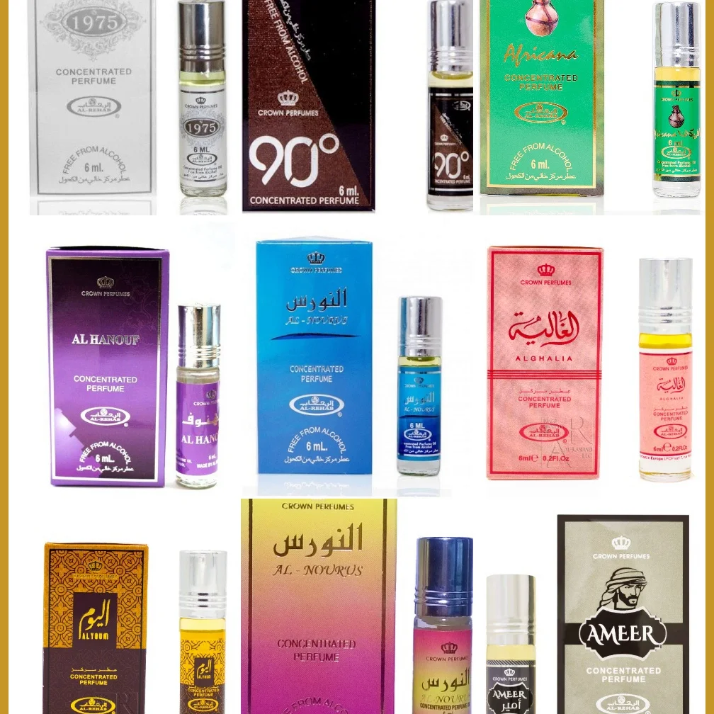 Arab perfumes perfumes Wholesale Red Rosa Al Rehab 6 ml