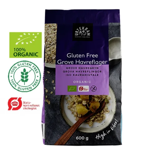 Gluten-free oatmeal flakes, organic 600 gr
