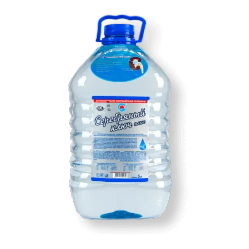 Mineral water with a high silver content of 5 liters