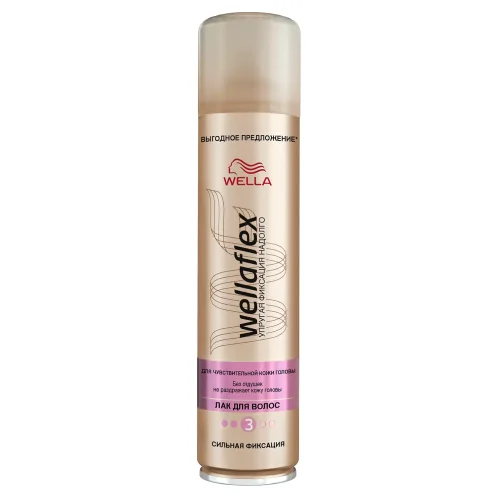 Wellaflex Hair Varnish For Sensitive Skin Head of Strong Locking 400 ml
