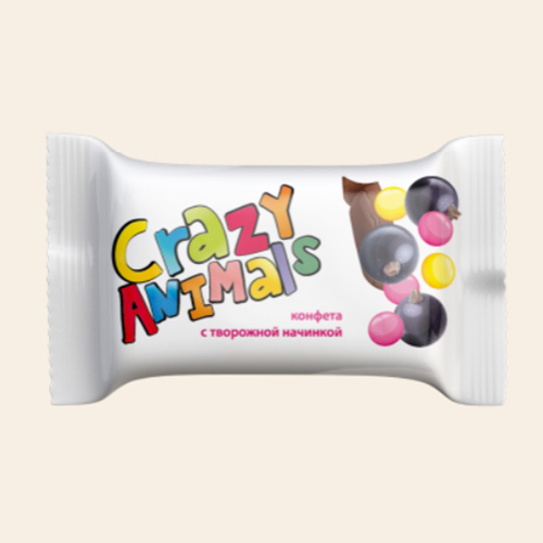 Шоколадные конфеты "Crazy Animals" чёрная смородина