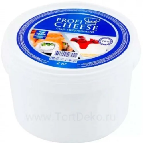 Cream cheese curd "Profi Cheese" 70%, 2 kg