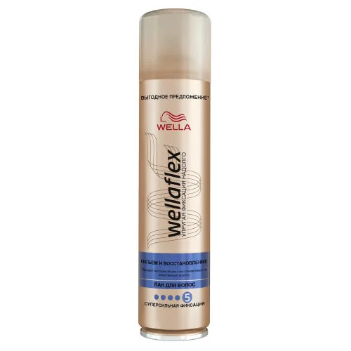 Wellaflex Hair Varnish Volume and Restoration Supersens Lock 400 ml