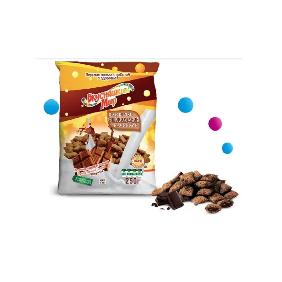 Extrusion pads "With chocolate filling"