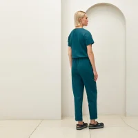 Medical jumpsuit with short sleeves