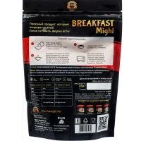 Протеиновая каша быстрого приготовления овсяная "Breakfast Might" с клубникой, 350г