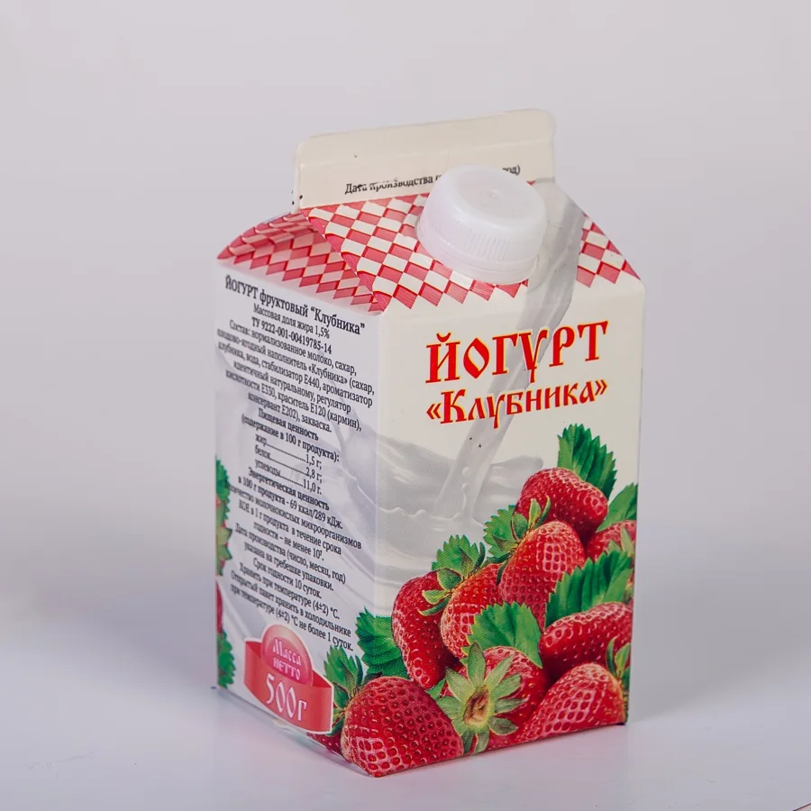 Йогурт «Клубника» с м.д.ж. 1,5%