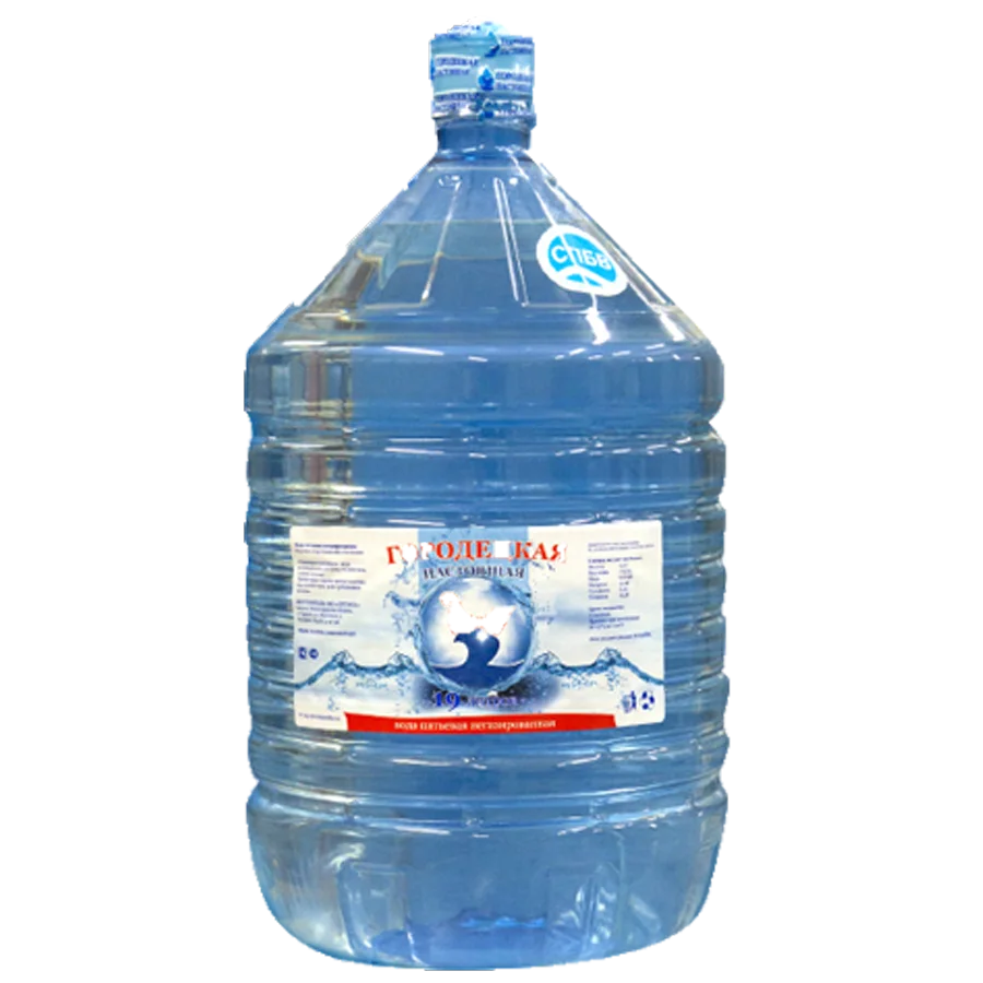Drinking water "Gorodetskaya Real" in a disposable bottle