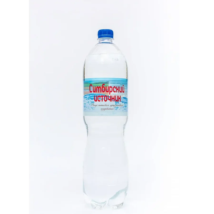 Вода питьевая артезианская Симбирский источник, газ, 1.5л