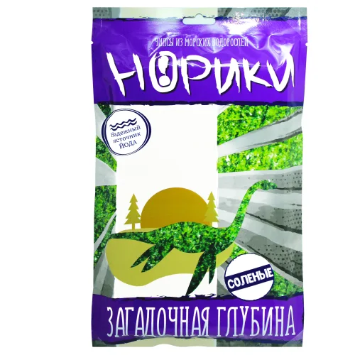 Seaweed chips "Mysterious depth" Noriki, p/e package, 6 gr