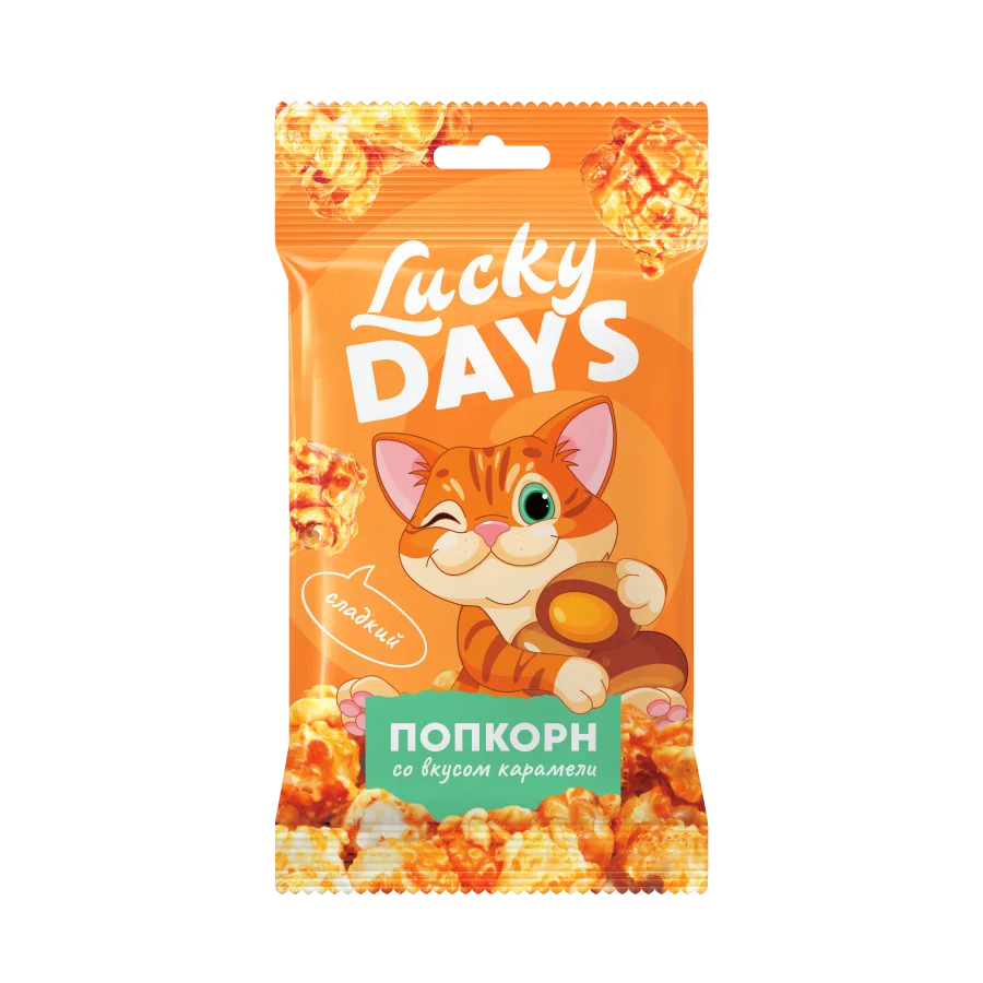 LUCKY DAYS Popcorn caramel cheese for microwave 85g