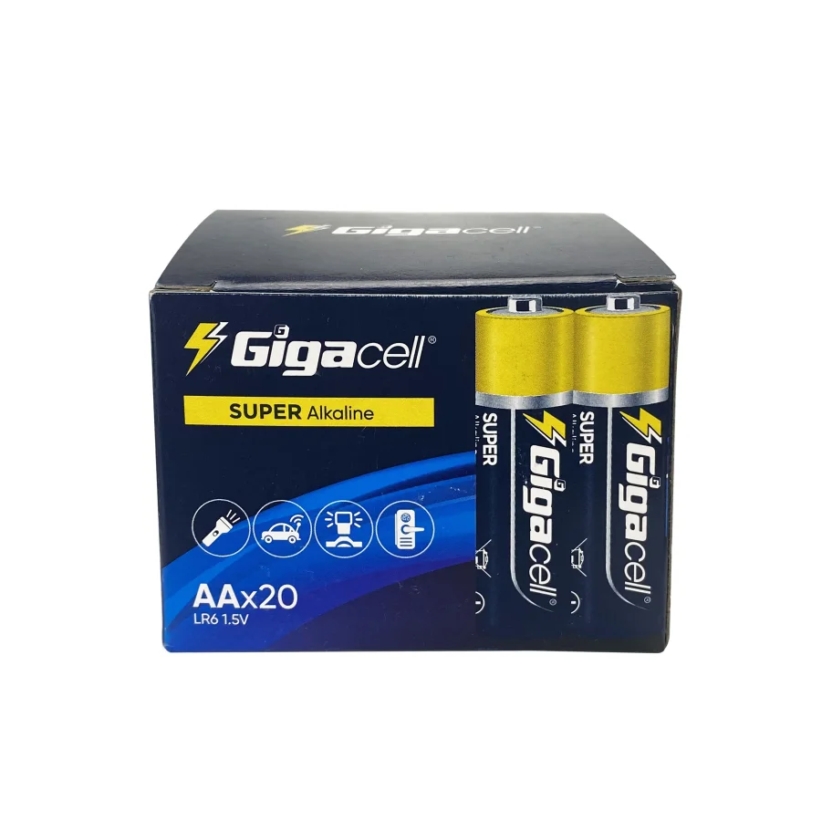 GIGACELL 20pcs Alkaline AA batteries