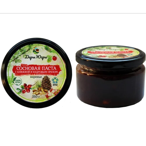 Pine paste with cranberries and siberia cedar nut