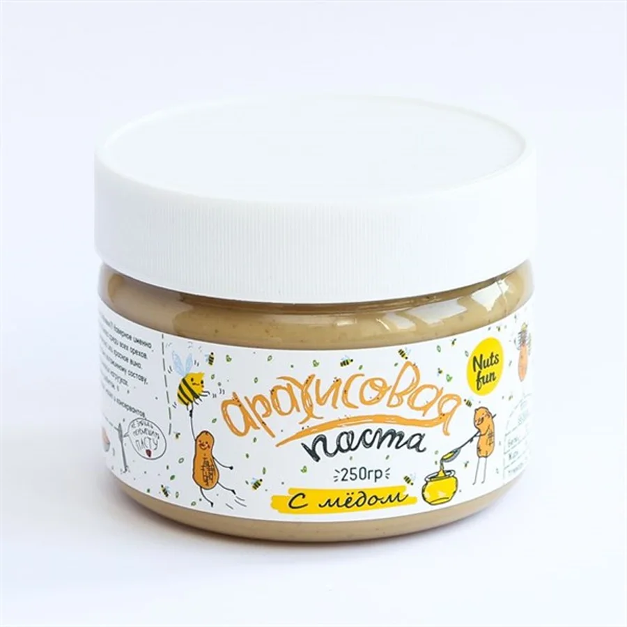 Peanut paste with honey