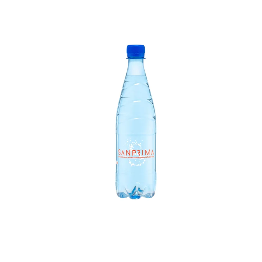 Минеральная питьевая вода "Sanprima" газированная, 0,5 л