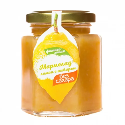 Lemon marmalade with ginger FITNESS LINE 200 g WITHOUT SUGAR I would eat myself