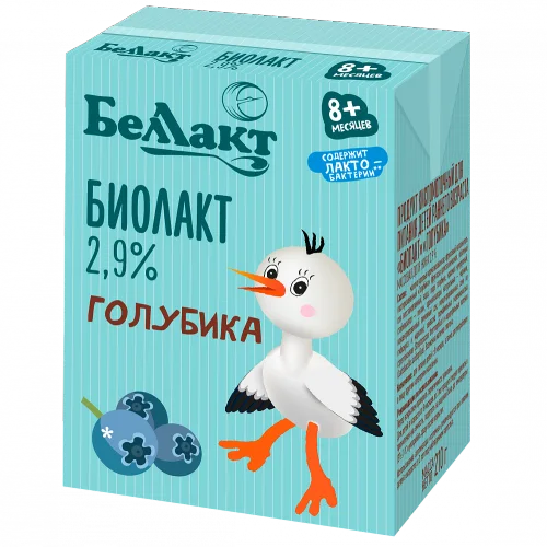 Продукт кисломолочный детский "Беллакт" "Биолакт" "Голубика" 2,9% TBA 210 г