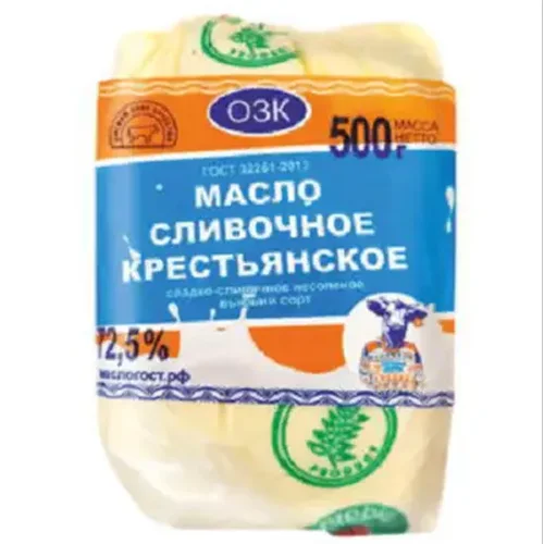 Масло сливочное Крестьянское 500 гр