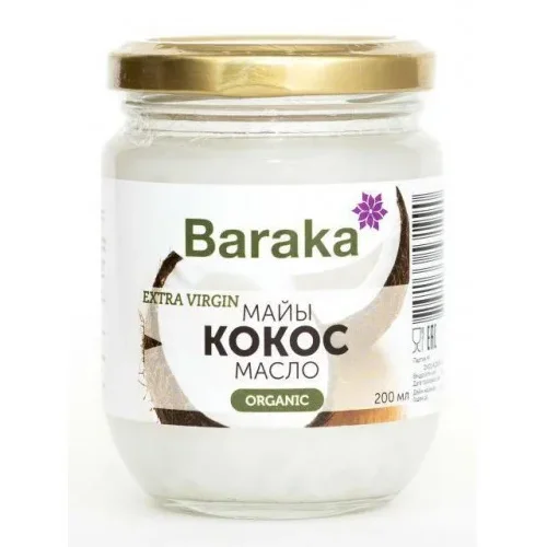 Кокосовое масло Baraka Органик Экстра Вирджин