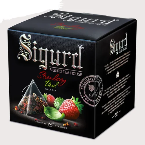 Tea Sigurd Black Strawberry Basil Black Tea Strawberry & Basil 15 * 2GR