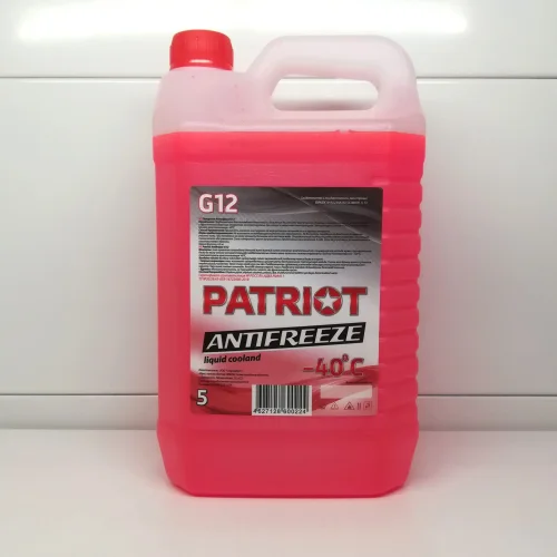 Patriot antifreeze G12 red 5 kg / 4pcs / 108pcs