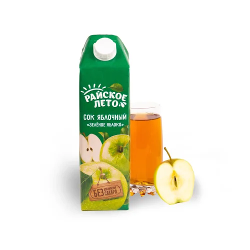PARADISE SUMMER Green Apple Juice 1L t/p