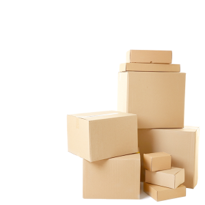 Cardboard boxes and products