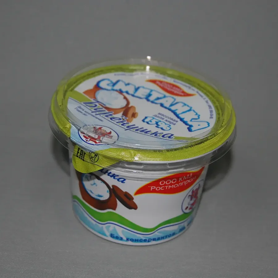 Milk-containing product with ZMG produced by technology sour cream «Burashushka»