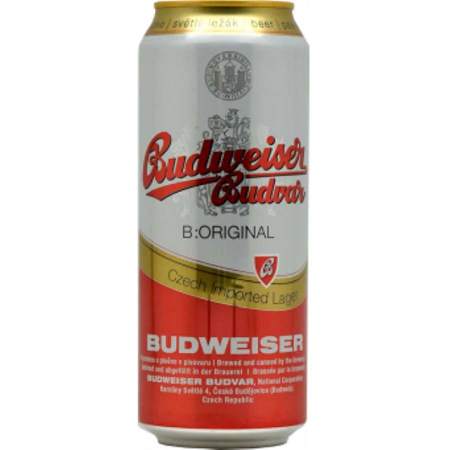 Пиво Будвайзер (Budweiser) светлое 0,5 л банка