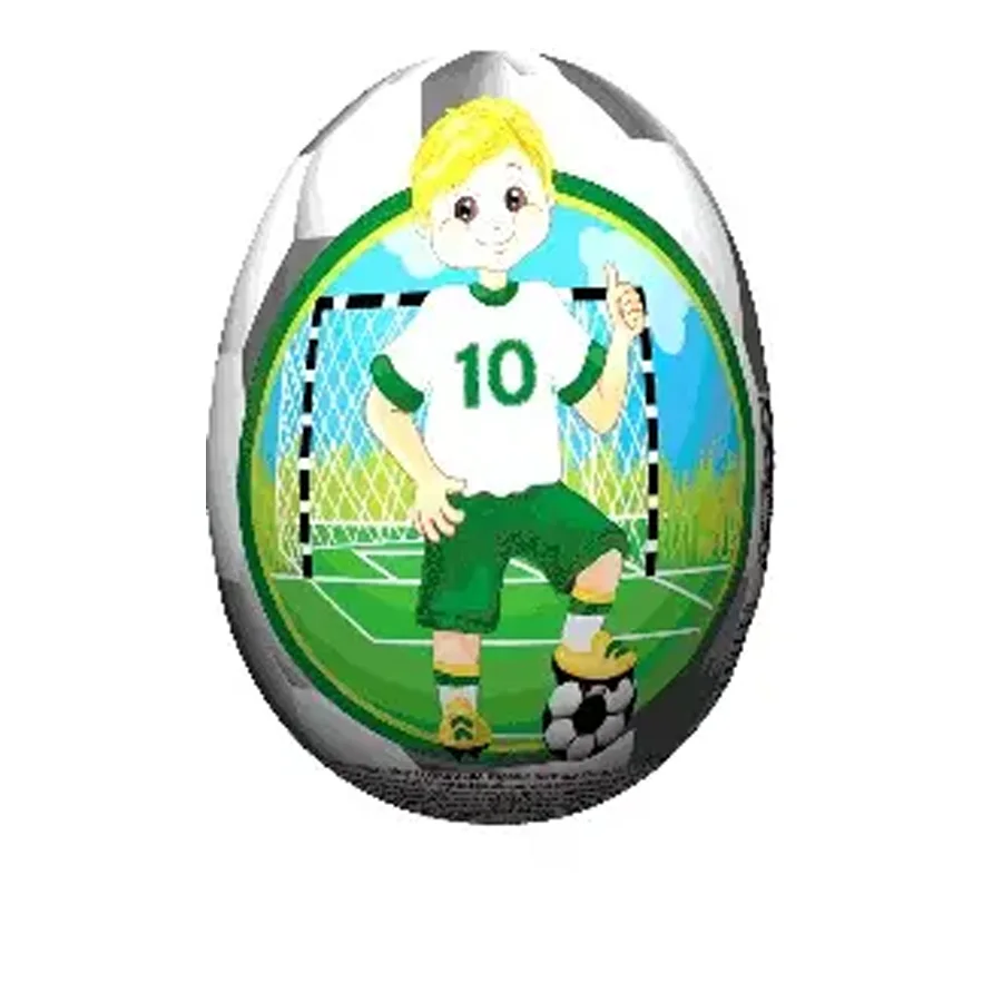 Egg with a Soccer Surprise