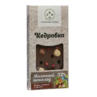 Шоколад Кедровка в ассортименте 100г/ Солнечная Сибирь