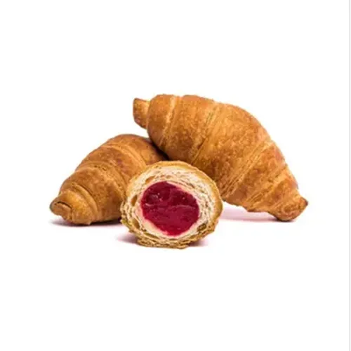 Croissant with cherry