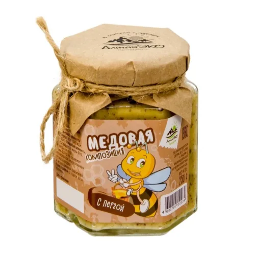 Honey composition with Perga 250 gr