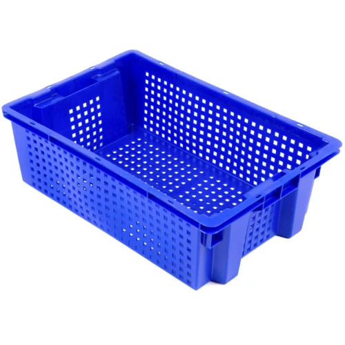 The plastic food-grade frost-resistant box with and without perforation.
