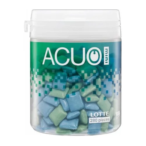Резинка жевательная ACUO Mini Clear Mint Mix Bottle чистая мята