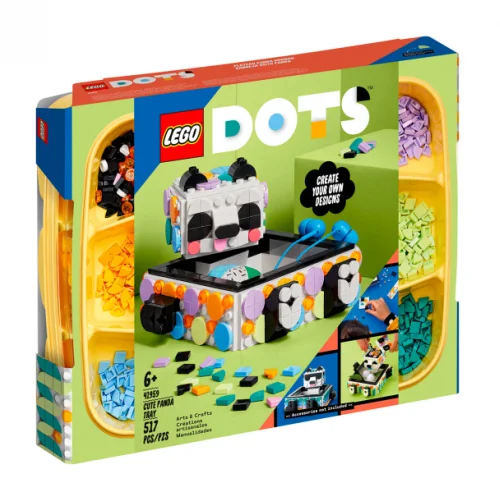 Конструктор LEGO DOTS Ящик-поднос Милая панда 41959