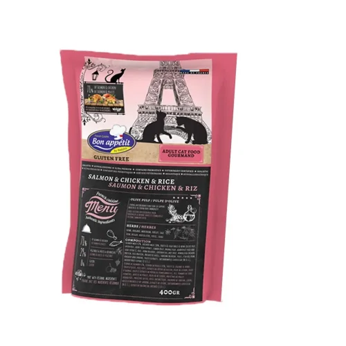 Dry food for Gourmet cats with Salmon, Chicken and Rice 400g