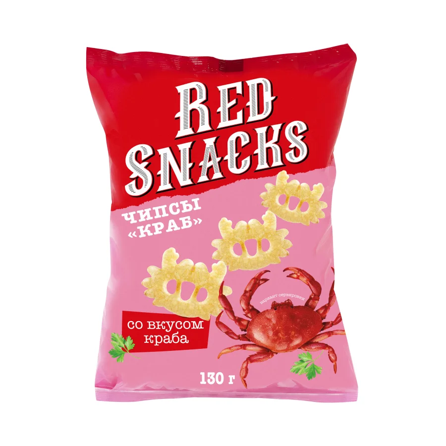 Red Snacks Crab chips, 130g
