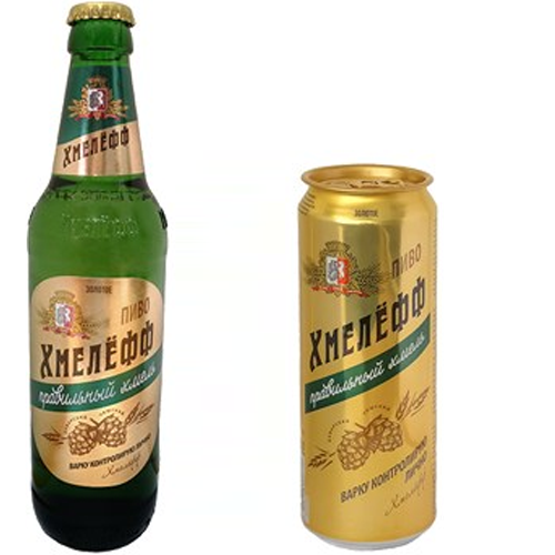 Пиво «Хмелёфф золотое», 0.45л