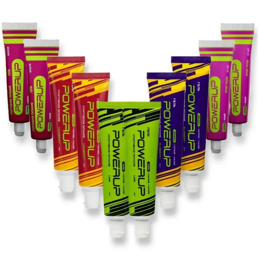 Set of gels with carbohydrates and electrolytes Powerup sodium