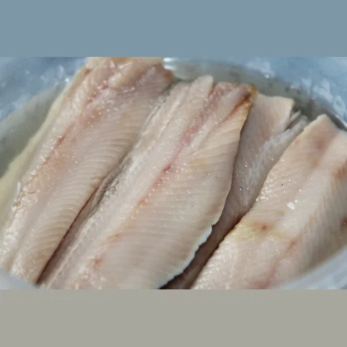 Fillet herring is weakly salted
