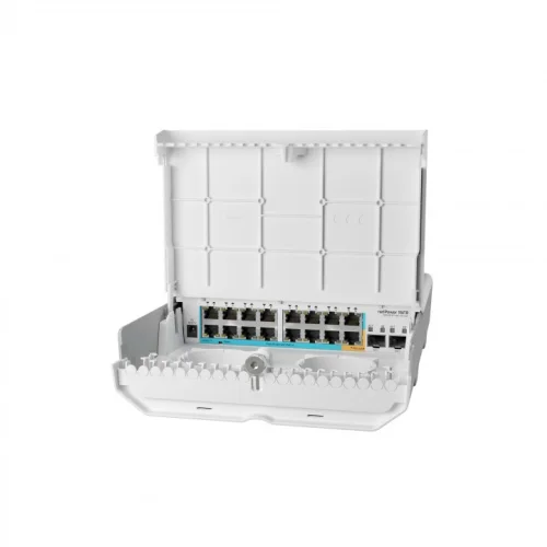 Коммутатор MIKROTIK outdoor 18 port switch with 15 reverse PoE ports and SFP (CRS318-1Fi-15Fr-2S-OUT)