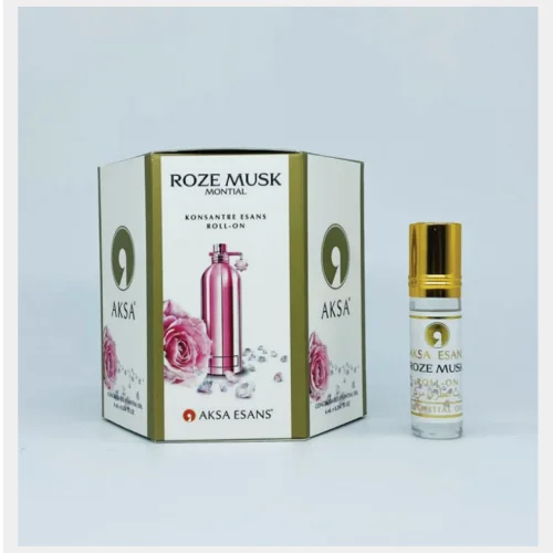 Turkish oil perfume perfume Wholesale ROSE MUSK MONTAL Aksa 6 ml