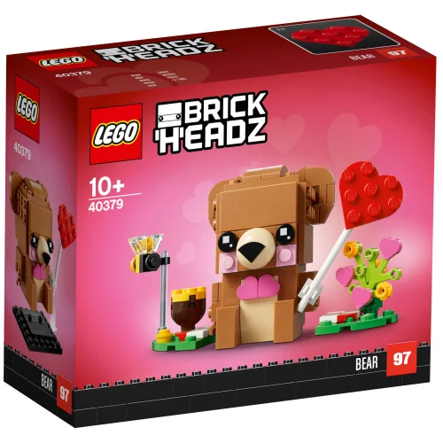 Конструктор LEGO BrickHeadz Мишка на День Святого Валентина 40379