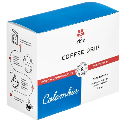 Rise Colombia Drip Bags 6 pcs