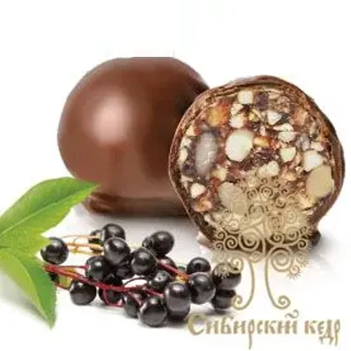 Кедровый грильяж с черемухой в шоколадной глазури 1500 г