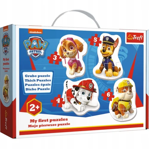 Puppy Patrol Sky, Marshall, Racer and Sturdy Baby Classic Puzzle Trefl 36087 