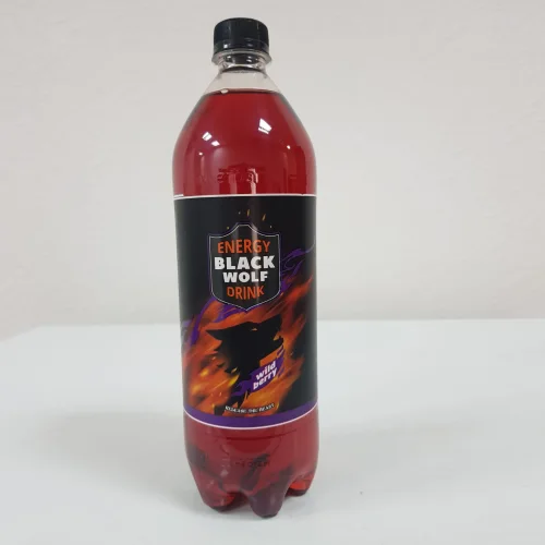 Energy drink BLACK WOLF wild berry 1L
